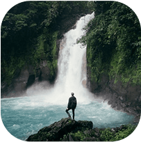 Waterfall landscape